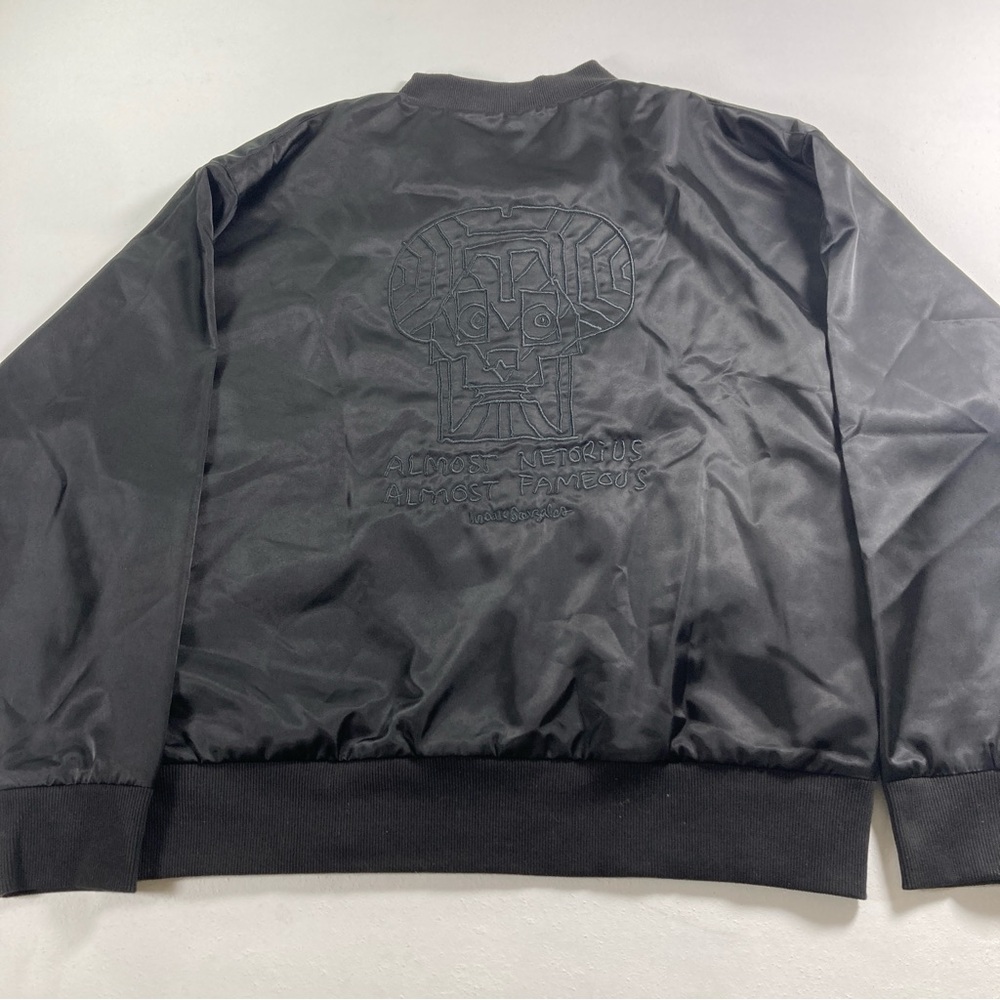 Adidas Men's Varsity Bomber Jacket in Black Shimo Size M - Picture 3 of 16